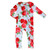 Cozy Romper - Blue Gingham + Red Roses