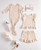 Two-Piece Short Sleeve + Shorts Ruffle Set - Mini Floral