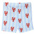 Two-Piece Short Sleeve + Shorts PJ Set - Blue Stripes + Lobsters