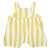 Bubble Overall Romper - Yellow Stripes