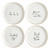 Ceramic Appetizer Plates - Falala - Set of 4