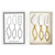 Leaf-Shaped Handle Cheese Knives - Gold