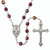 Acrylic Faceted Ruby AB Finish Rosary - 12/pk