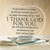 Autom Glass I Thank God for You - Croce in Piedi, 19 cm