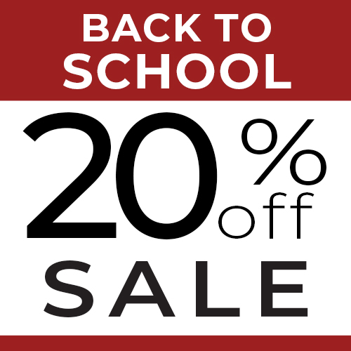 SHOP BACK TO SCHOOL SALE!