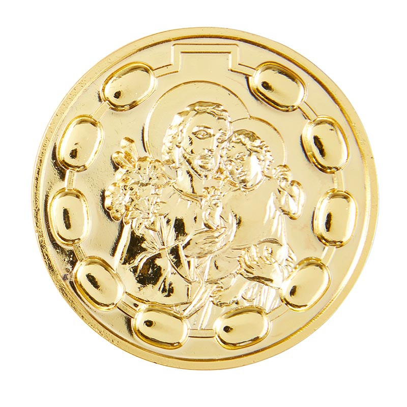 Image of Saint Joseph Rosary Pocket Coin - 6/cs