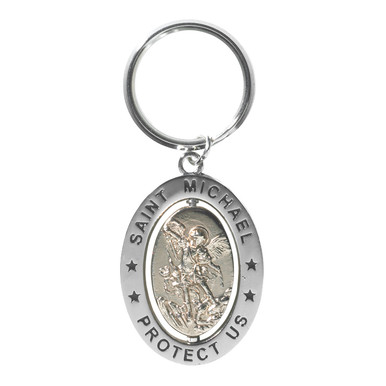 St. Michael Revolving Key Ring - [Consumer]Autom
