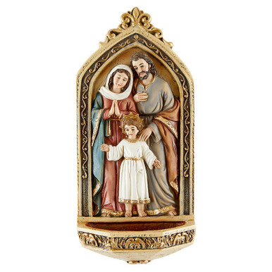 Holy Family Resin Holy Water Font
