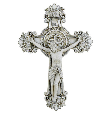St. Benedict Stone Crucifix - [Consumer]Autom