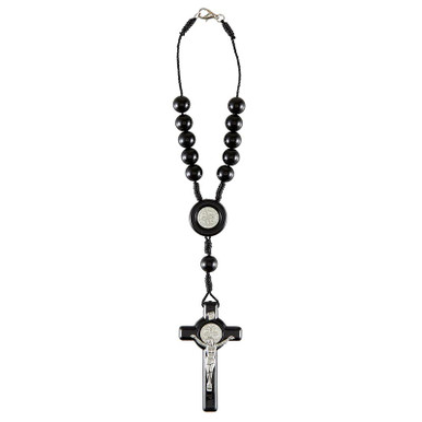 St. Benedict Brown Paracord Rosary