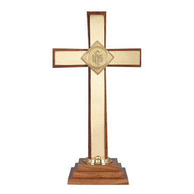 Oxford Altar Cross with IHS Emblem - [Consumer]Autom