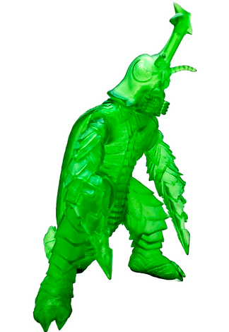 Y-MSF rare translucent green Megalon 6 inch figure  (2nd version) from Japan