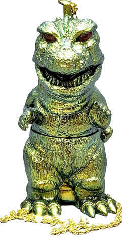 Y-MSF gold keychain/necklace Godzilla 3 inch figure from Japan