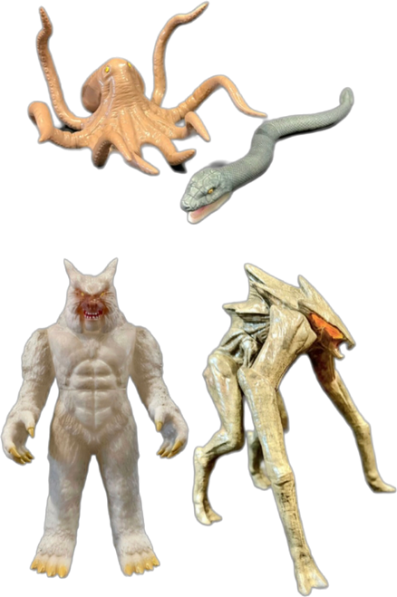 Y-MSF G-Fest exclusives Wolfman Octopus Sea Snake + Zero TOYS MUTO Queen figures (shipping included)