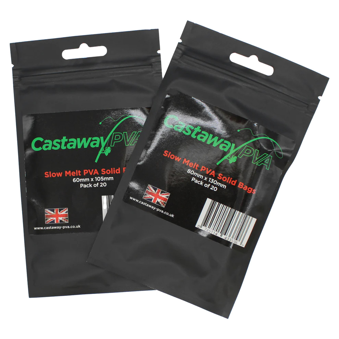 Castaway PVA Slow Melt Solid PVA Bags (Pack of 20)