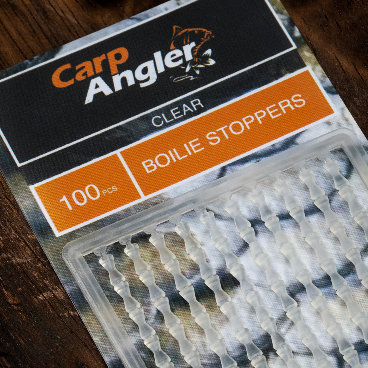Carp Angler Boilie Stoppers (Clear 100 pcs) - Main Image