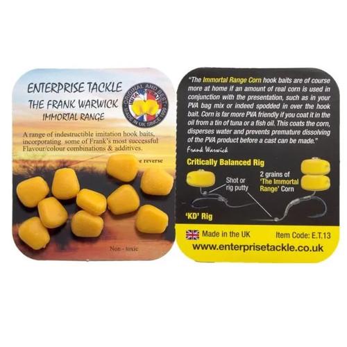 Enterprise Tackle Frank Warwick Immortals Pop-Up Corn (Sweetcorn/Scopex/Peach) Enterprise Tackle Frank Warwick Immortals Pop-Up Corn (Sweetcorn/Scopex/Peach)