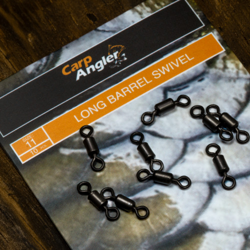 Carp Angler Long Barrel Swivel (size 11 / 10 pcs)