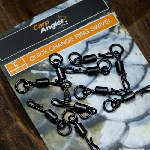 Carp Angler Quick Change Ring Swivel (size 8 / 10 pcs)