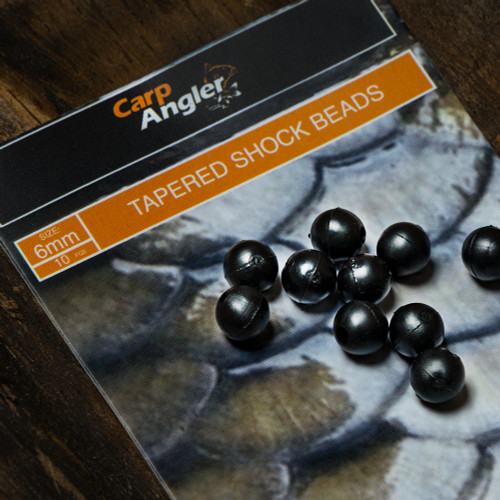Carp Angler Tapered Shock Beads (6mm / 10 pcs)
