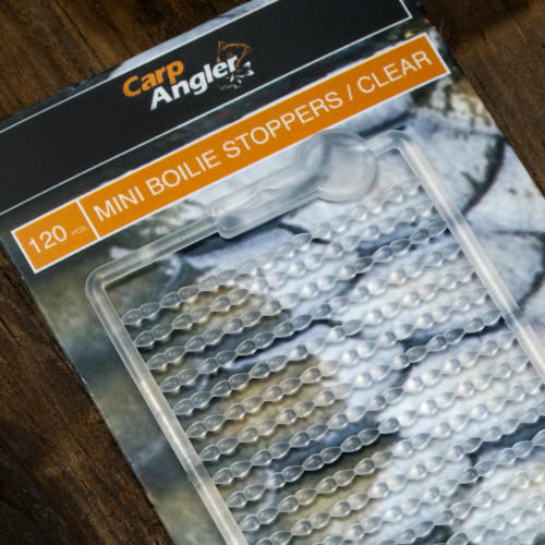 Carp Angler Mini Boilie Stoppers (Clear / 120 pcs)
