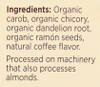 Chicory Herbal Tea Dandelion Dark Roast Organic 10 Tea Bags 2.12oz