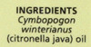Citronella Java Essential Oil Citronella Java 0.5 Fl oz 15 Ml