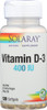 Vitamin D-3 400 IU 120 Softgels