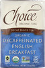 Organic Decaf Black Tea Decaffeinated English Breakfast - Original 16 Each 1.1 Ounce