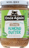 Creamy Almond Butter Unsweetened & Salt Free 16 Ounce 1 Pound