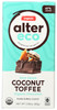 Chocolate Bar Dark Coconut Toffee Organic, 47% Cocoa 2.82oz
