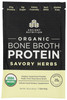 Organic Bone Broth Protein Savory Herb Whole Food Dietary .92oz
