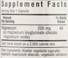 Buffered Chelated Magnesium 200 mg Mineral 60 Count