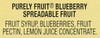 Dickinson 9.5 Ounce Purely Fruit Blueberry Spread 9.5oz