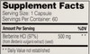 Berberine 60 60 Count