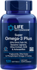 Super Omega-3 Plus EPA/DHA Fish Oil Sesame Lignans Olive Extract Krill & Astaxanthin 120 softgels