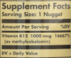 Methylcobalamin Vitamin B12 1000mcg 30 Nuggets