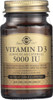 Vitamin D3 Cholecalciferol 5000 IU 60 Vegetable Capsules