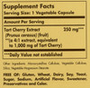 Tart Cherry 1000mg 90 Vegetable Capsules