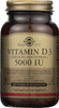 Vitamin D3 Cholecalciferol 5000 IU 120 Vegetable Capsules
