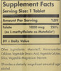 Folate 1000mcg as Metafolin 120 Tablets
