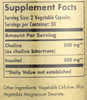 Choline/Inositol 500mg/500mg 100 Vegetable Capsules