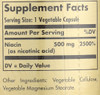 Niacin Vitamin B3 500mg 100 Vegetable Capsules