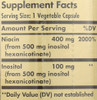 No-Flush Niacin 500mg 250 Vegetable Capsules Vitamin B3 Inositol Hexanicotinate
