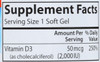 Vitamin D3 - 2,000 Iu - 120 Soft Gels