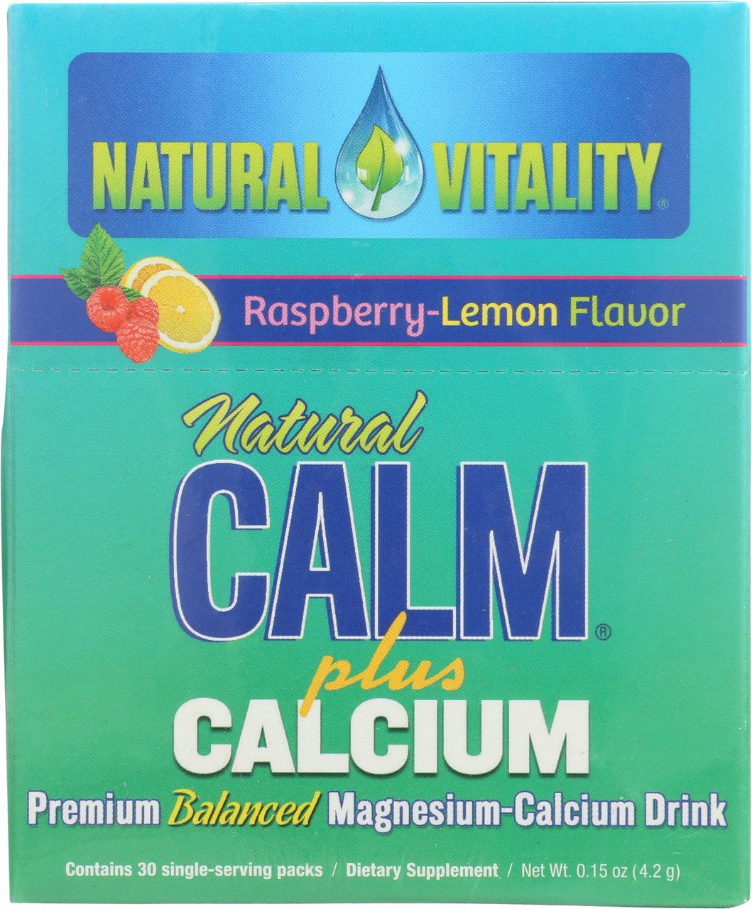 Natural Calm Plus Calcium Raspberry-Lemon Flavor