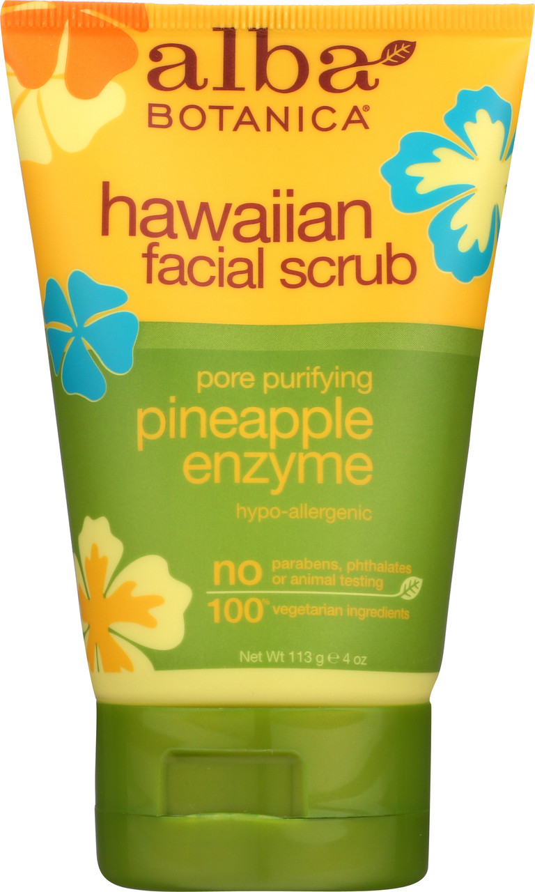 Scrub Facial Hawaii Pineapple Alba Pineapple Enzyme Scrb 4Oz