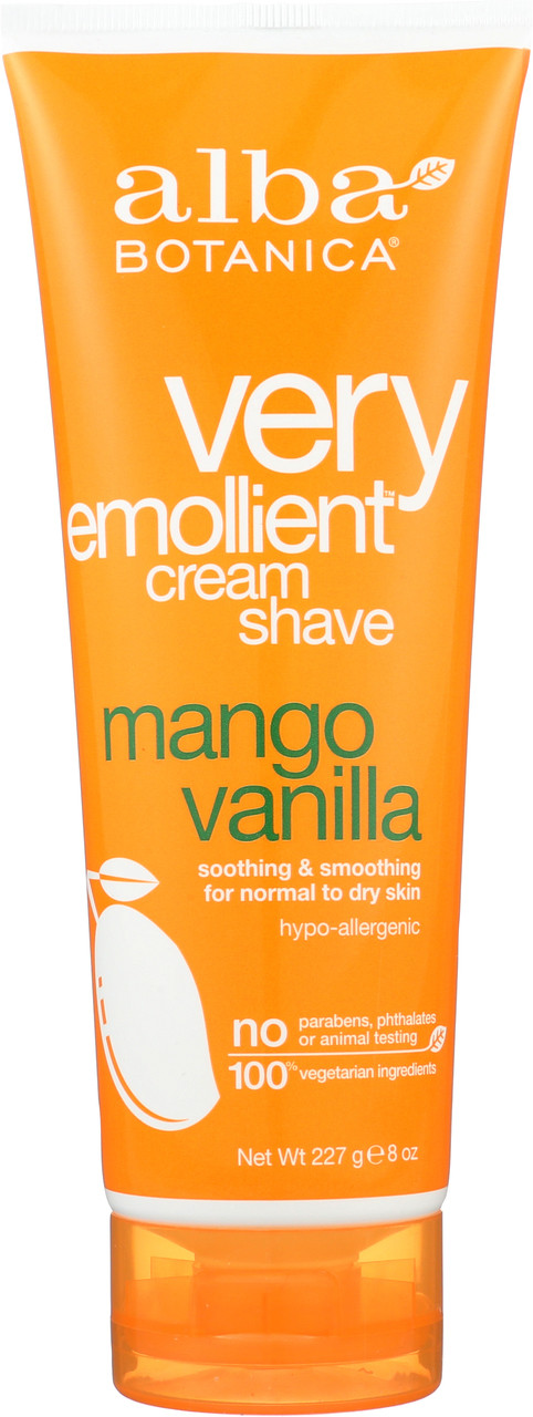 Shave Cream Mango Vanilla Alba Crm Shv-Mango Vanilla 8Oz