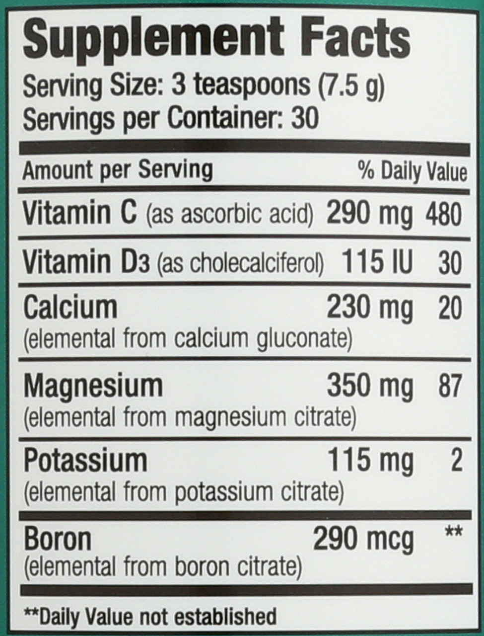 Natural Calm Plus Calcium Original (Unflavored) Magnesium 8oz 226 G