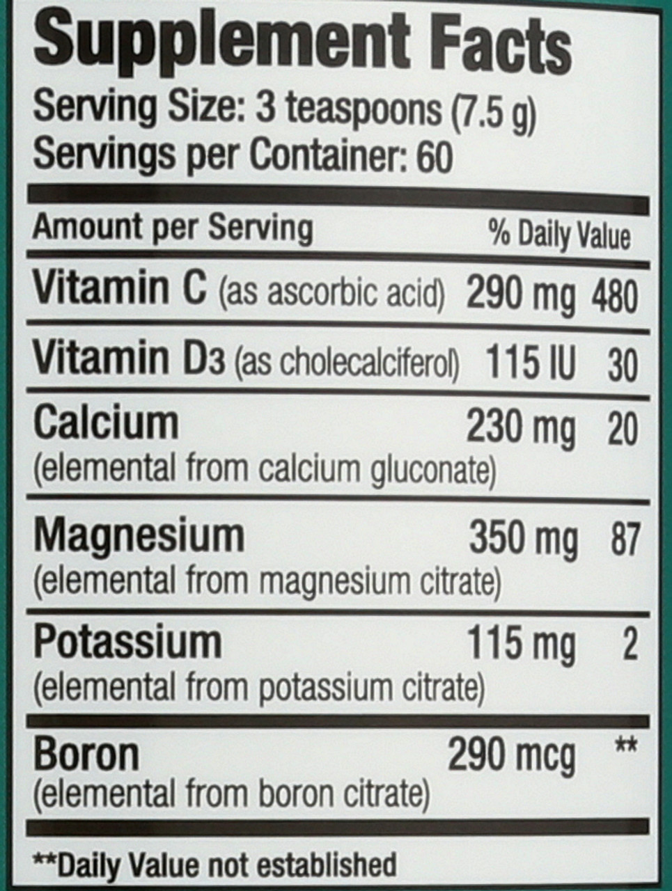 Natural Calm Plus Calcium Original 16oz 454 G